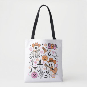 Spooky Ghost Cowboy Niedlich Halloween Boo Western Tasche