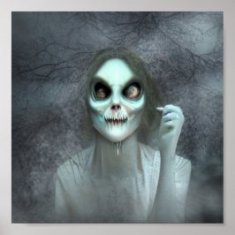 Spooky Ghost Creepy Poster