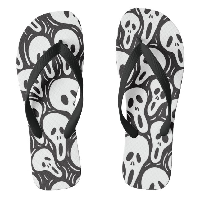 Spooky Ghost Flip Flops (Fußbett)