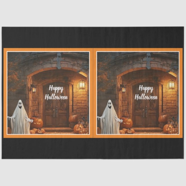 Spooky Ghost Halloween Collection Seidenpapier (Vorderseite)