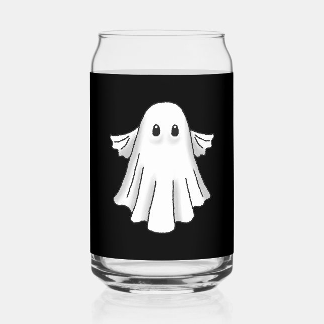 Spooky Ghost Halloween Dosenglas (Vorderseite)