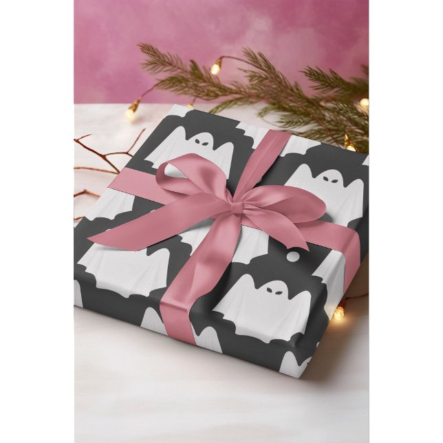 Spooky Ghost Halloween Geschenkpapier (Von Creator hochgeladen)