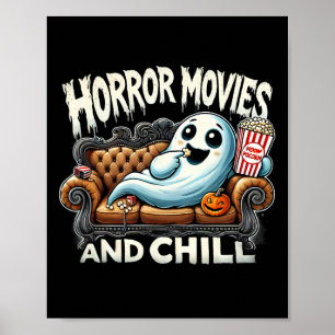 Spooky Ghost Halloween Horror Filme und Chill Mov Poster