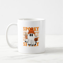 Spooky Ghost Halloween Kaffeedesign Kaffeetasse