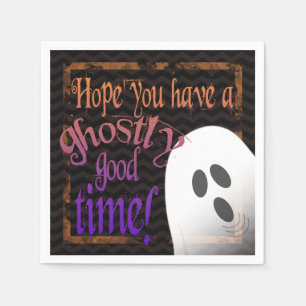 Spooky Ghost Halloween-Party Napkins Serviette