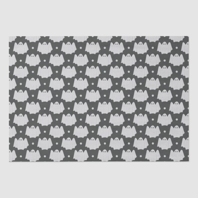 Spooky Ghost Halloween Seidenpapier (Vorderseite)