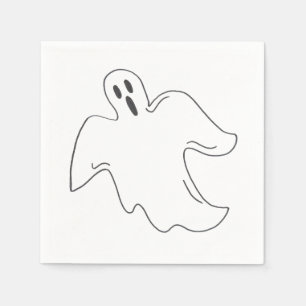 Spooky Ghost Happy Halloween Trick oder Treat Desi Serviette