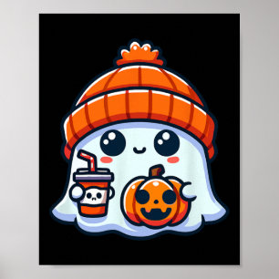 Spooky Ghost Mens Halloween Poster