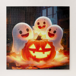 Spooky Ghost Pumpkin Party Glow