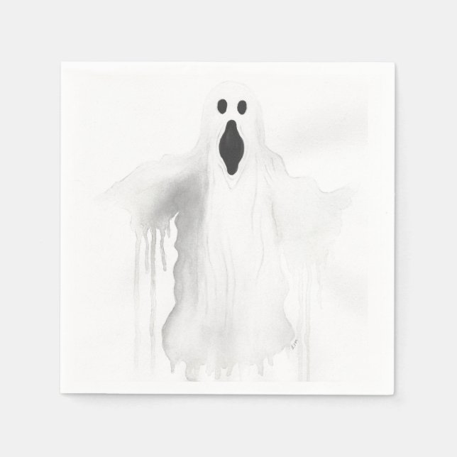 Spooky Ghost Serviette (Vorderseite)