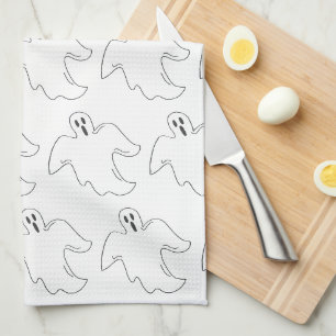 Spooky Ghost Spuk House Halloween Print Küchentuch