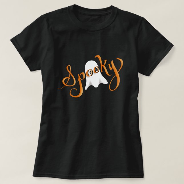 Spooky Ghost T - Shirt für Frauen (Design vorne)