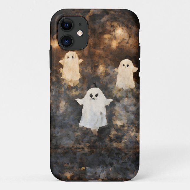 Spooky Ghost Trio Halloween Mobile Fall Case-Mate iPhone Hülle (Rückseite)