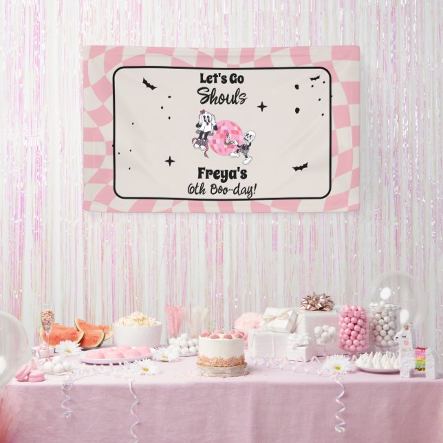 Spooky Ghoul Halloween Any Age Birthday  Banner (Party)