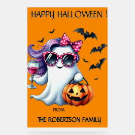 Spooky Girly Ghost Halloween  Acrylschild