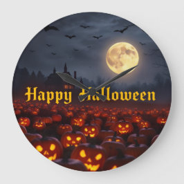 Spooky Glow Halloween Clock – Limited Edition Große Wanduhr