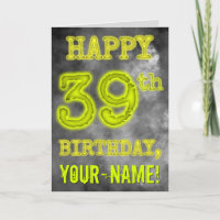 Spooky Glows Aura sehen "GLÜCKLICH 39. GEBURTSTAG"