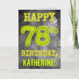Spooky Glows Aura sehen "GLÜCKLICH 78. GEBURTSTAG" Karte