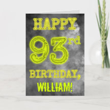 Spooky Glows Aura sehen "HAPPY 93. BIRTHDAY" aus