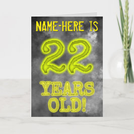 Spooky glühende Aura aussehen "22 JAHRE ALT!" + Na Karte