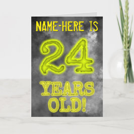 Spooky glühende Aura aussehen "24 JAHRE ALT!" + Na Karte