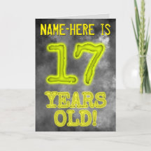 Spooky glühende Aura Look "17 JAHRE ALT!" + Name