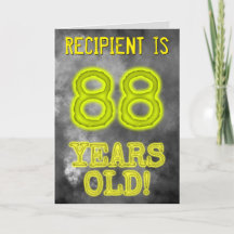 Spooky glühende Aura Look "88 JAHRE ALT!" + Name