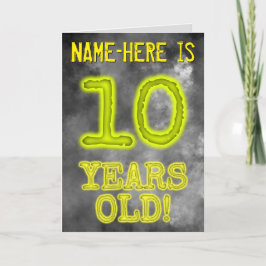 Spooky glühende Aura sehen "10 JAHRE ALT!" + Name Karte