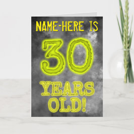 Spooky glühende Aura sehen "30 JAHRE ALT!" + Name Karte
