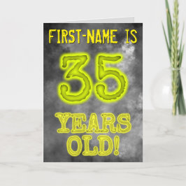 Spooky glühende Aura sehen "35 JAHRE ALT!" + Name Karte