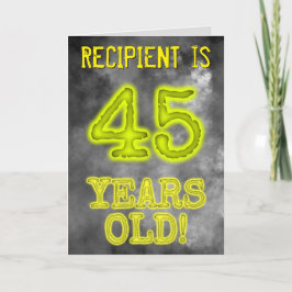 Spooky glühende Aura sehen "45 JAHRE ALT!" + Name Karte