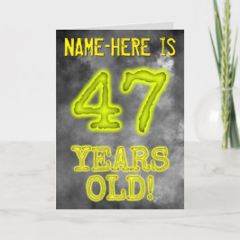 Spooky glühende Aura sehen "47 JAHRE ALT!" + Name Karte