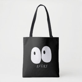 Spooky Googy Eye Modern Monogram Custom Halloween Tasche
