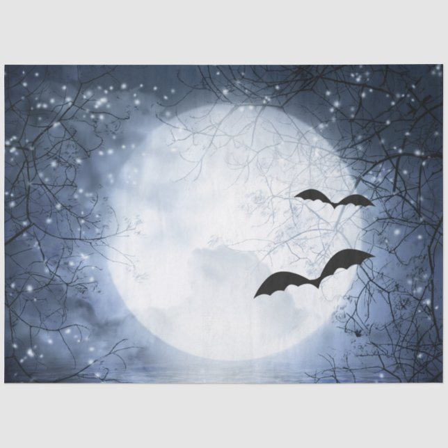 Spooky Gothic Halloween Dekoupage Tissue Seidenpapier (Vorderseite)