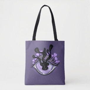 Spooky Gothic Lila Eye Halloween Art Tasche
