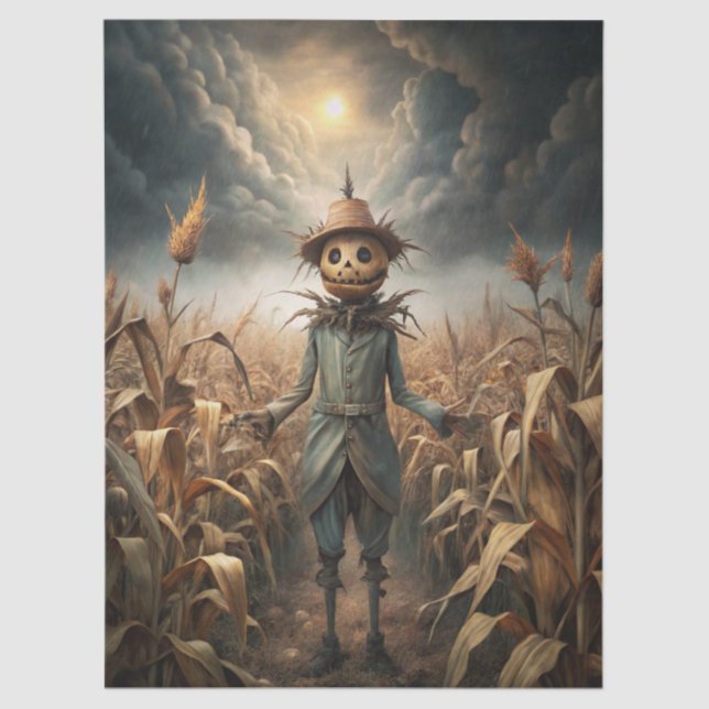 Spooky Gothic Scarecrow Fantasy  Seidenpapier (Vorderseite)