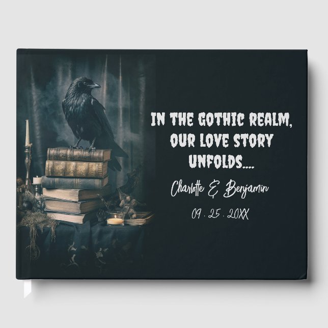 Spooky Gothic Wedding Gästebuch (Vorderseite)