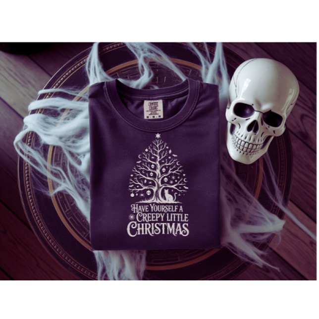 Spooky Gothic Weihnachts-Shirt Tri-Blend Shirt (Von Creator hochgeladen)