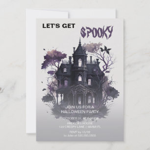 Spooky Gothy Spuk House Halloween Einladung