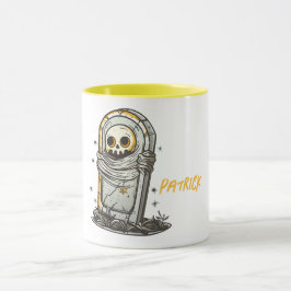 Spooky Grabstein Skeleton Tasse