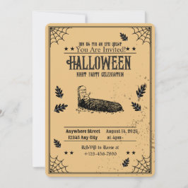 Spooky Grave Halloween-Party Einladung