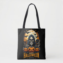 Spooky Grim Sensenmann Jack O' Lanterns Fledermäus Tasche