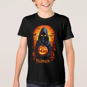 Spooky Grim Sensenmann Pumpkin Halloween Art T - S Tri-Blend Shirt