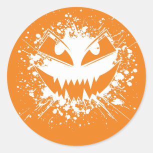 Spooky Grunge Jack-O'-Lantern Sticker