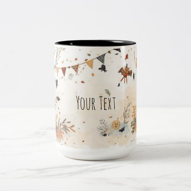 Spooky Halloween 2-Tone Tasse - 15 oz Fall. (Mittel)