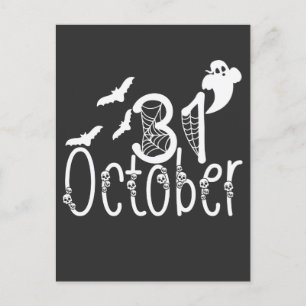Spooky Halloween 31. Oktober Postkarte