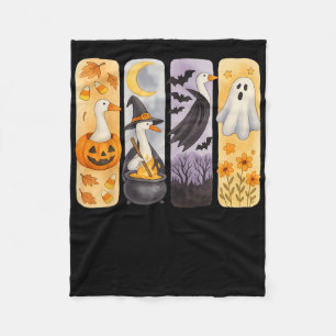 Spooky Halloween Albern-Gänse Pumpkin Ghost Lecker Fleecedecke