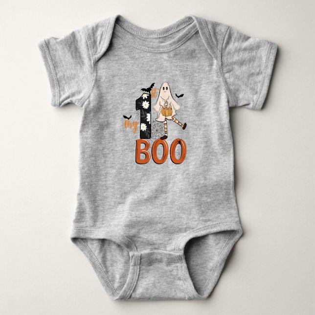 Spooky Halloween Baby Bodysuit Strampler (Vorderseite)
