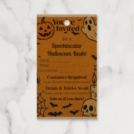 Spooky Halloween Bash Invite | Ghosts & Games Geschenkanhänger