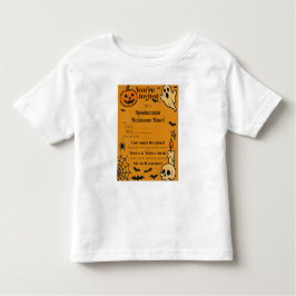 Spooky Halloween Bash Invite | Ghosts & Games Kleinkind T-shirt